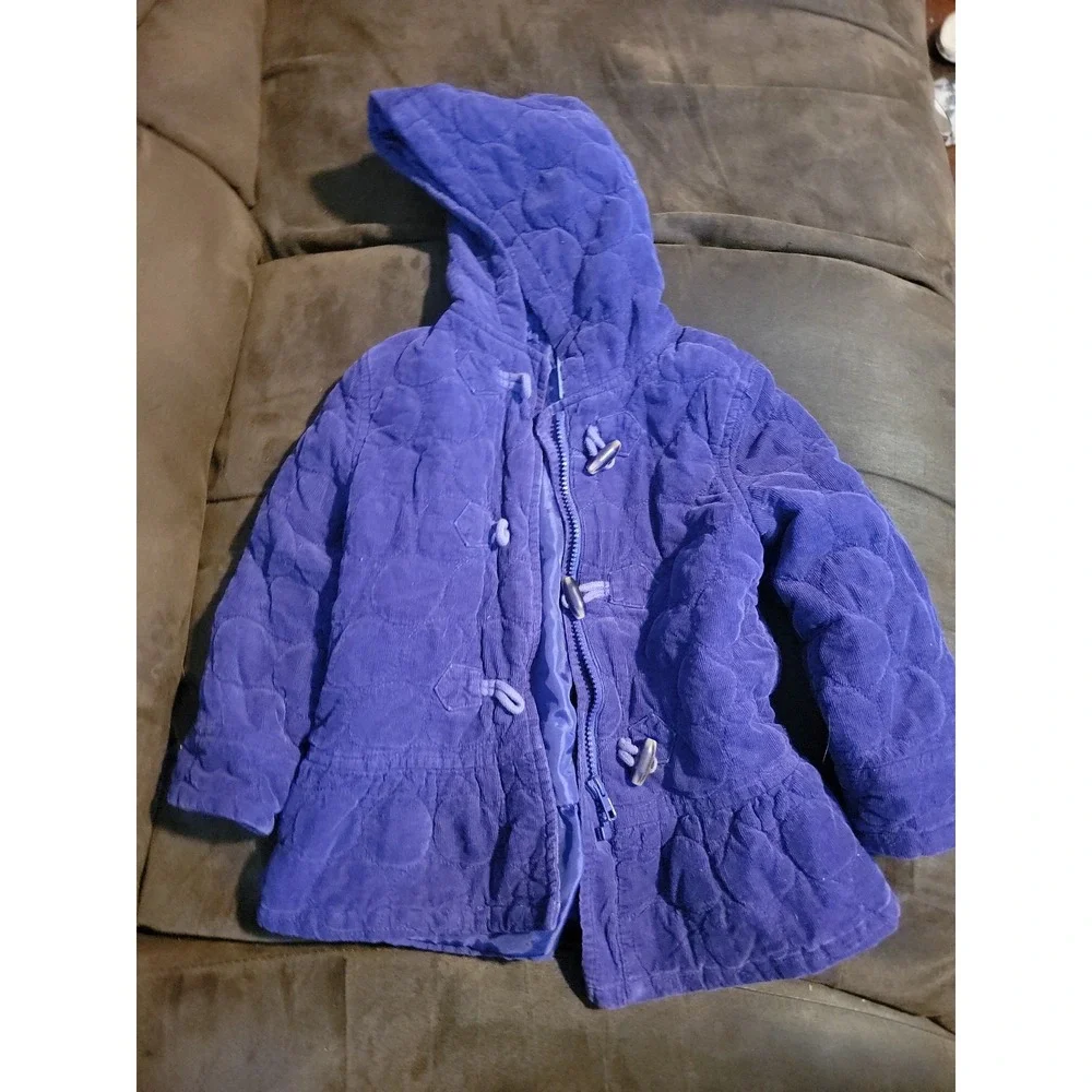 Gymboree falling for feathers‎ purple jacket size xs 3 4